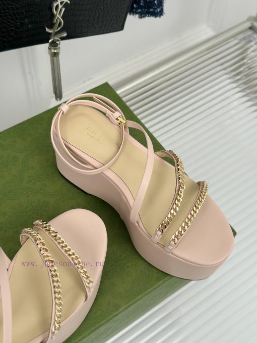 Gucci24S Spring/Summer New Product ShowThick soled chain sandalsG Home is reflecting a senseq0quyesk - Image 6