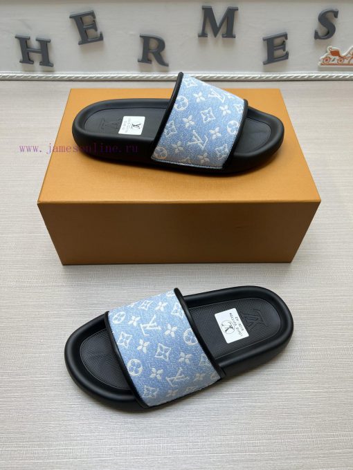 LV Louis Vuitton's popular men's slippers on the official website are now available for salevs9qhjf0 - Image 5