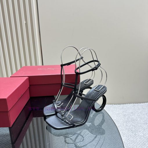 FERRAGAMO2024 Spring New Sandals draw inspiration from classic shoe styles, combining outstaqfk7iu64 - Image 2