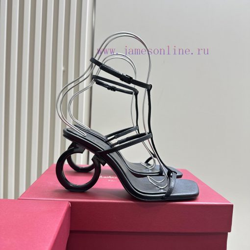 FERRAGAMO2024 Spring New Sandals draw inspiration from classic shoe styles, combining outstaqfk7iu64 - Image 4