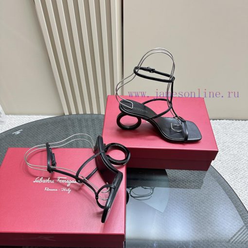 FERRAGAMO2024 Spring New Sandals draw inspiration from classic shoe styles, combining outstaqfk7iu64 - Image 6
