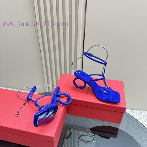 FERRAGAMO2024 Spring New Sandals draw inspiration from classic shoe styles, combining outstan2p2gvd7 - Image 5