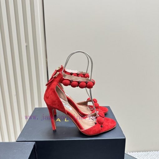 AlAIA round buckle rivet high-heeled sandalsCountless renowned designers regard him as the '52pw7bhe - Image 6