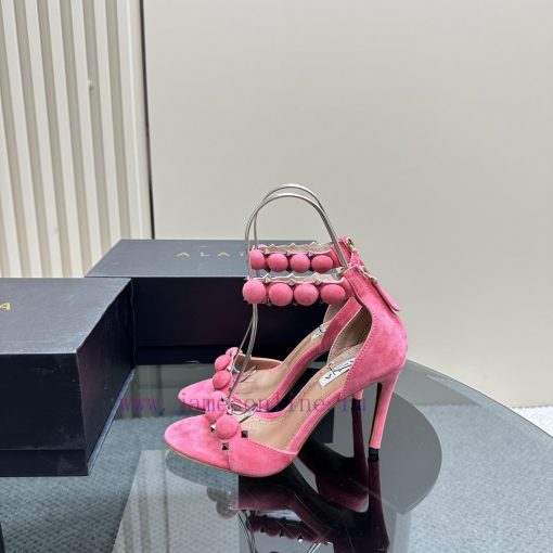 AlAIA round buckle rivet high-heeled sandalsCountless renowned designers regard him as the 'gdp1n5tn - Image 2