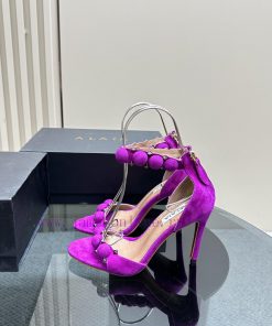 AlAIA round buckle rivet high-heeled sandalsCountless renowned designers regard him as the 'fcz31g13
