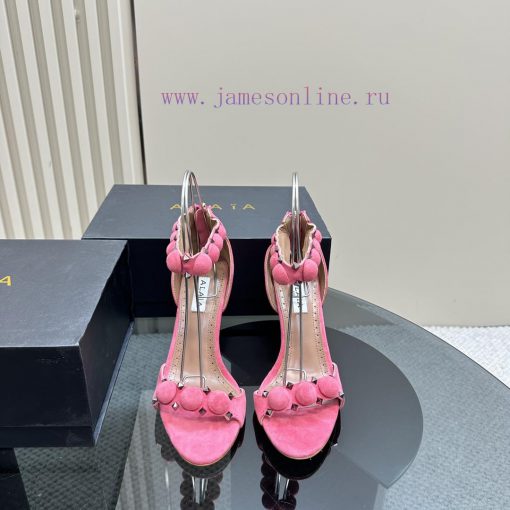 AlAIA round buckle rivet high-heeled sandalsCountless renowned designers regard him as the 'gdp1n5tn - Image 3