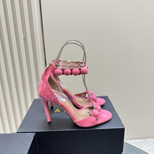 AlAIA round buckle rivet high-heeled sandalsCountless renowned designers regard him as the 'gdp1n5tn - Image 6