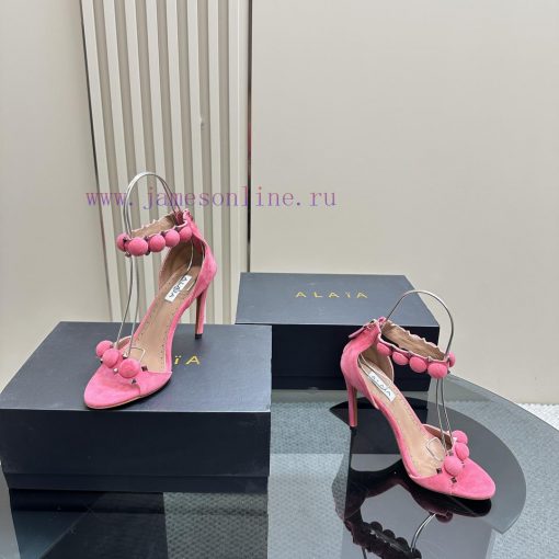 AlAIA round buckle rivet high-heeled sandalsCountless renowned designers regard him as the 'gdp1n5tn - Image 7