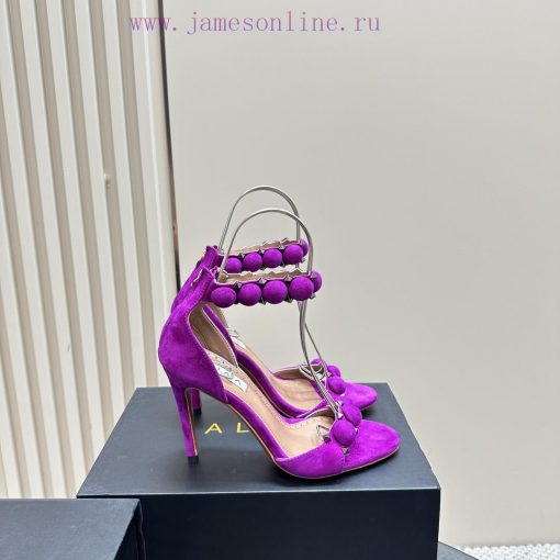 AlAIA round buckle rivet high-heeled sandalsCountless renowned designers regard him as the 'fcz31g13 - Image 6