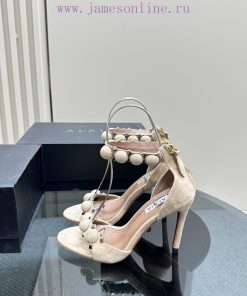 AlAIA round buckle rivet high-heeled sandalsCountless renowned designers regard him as the 'fwsypoco