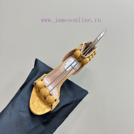 AlAIA round buckle rivet high-heeled sandalsCountless renowned designers regard him as the '3zjdku62 - Image 9