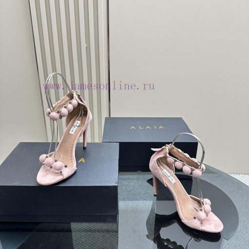 AlAIA round buckle rivet high-heeled sandalsCountless renowned designers regard him as the 'z1eigix3 - Image 7
