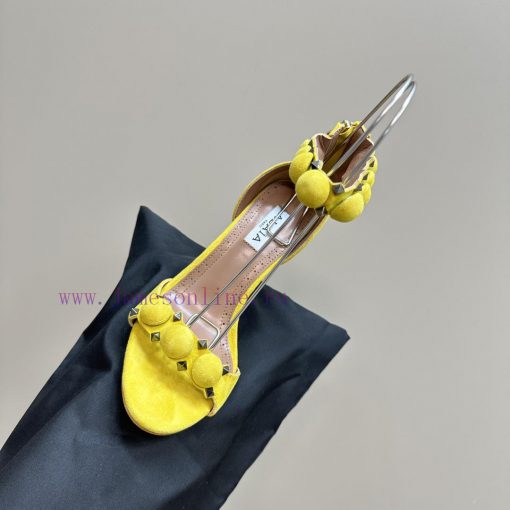 AlAIA round buckle rivet high-heeled sandalsCountless renowned designers regard him as the 'ppwggovk - Image 9