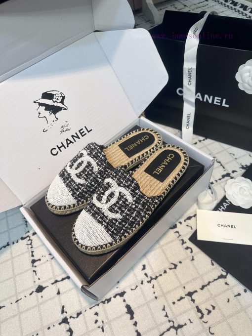 Chanel 2024 Summer New Bead Embroidered Fisherman's SlippersThese slippers are my savior thi90g09705 - Image 5