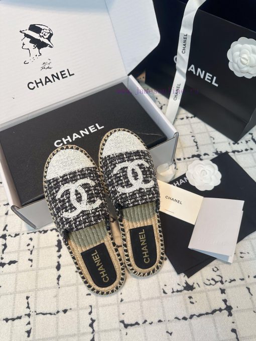 Chanel 2024 Summer New Bead Embroidered Fisherman's SlippersThese slippers are my savior thi90g09705 - Image 6