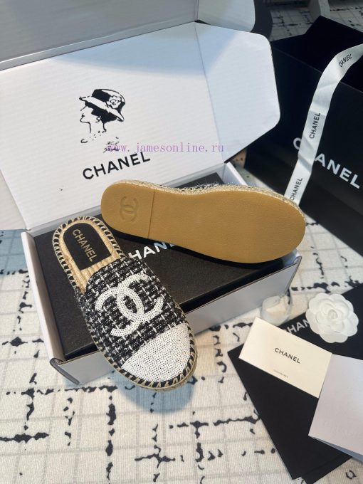 Chanel 2024 Summer New Bead Embroidered Fisherman's SlippersThese slippers are my savior thi90g09705 - Image 8