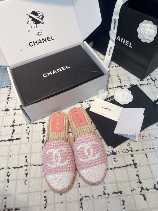 Chanel 2024 Summer New Bead Embroidered Fisherman's SlippersThese slippers are my savior thi6cula68j