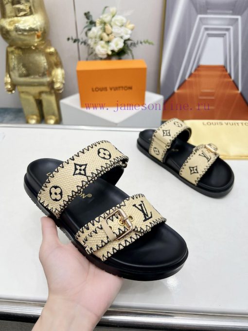 p. Louis Vuitton's spring and summer new slippers are hot on the market, with 11 high-end cu6k10zfig - Image 4