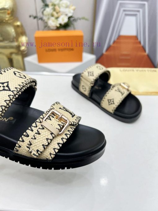 p. Louis Vuitton's spring and summer new slippers are hot on the market, with 11 high-end cu6k10zfig - Image 5