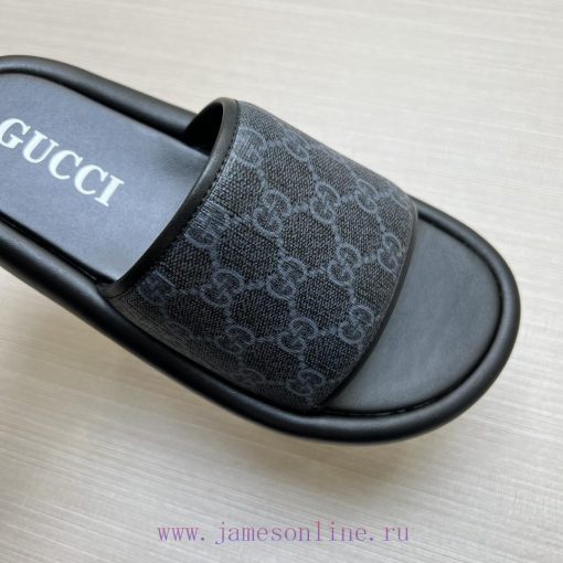 GucciGucci men's fashionable slippers are a must-have for spring and summer. The shoe surfackaugmf0z - Image 7