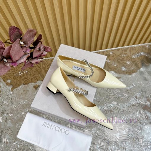 Jimmy Choo | Zhou Yangjie's Classic Diamond Belt Mary Jane Shoes Single Shoes———————————The k6k4j9nu
