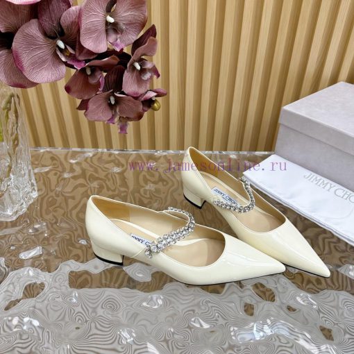 Jimmy Choo | Zhou Yangjie's Classic Diamond Belt Mary Jane Shoes Single Shoes———————————The k6k4j9nu - Image 6