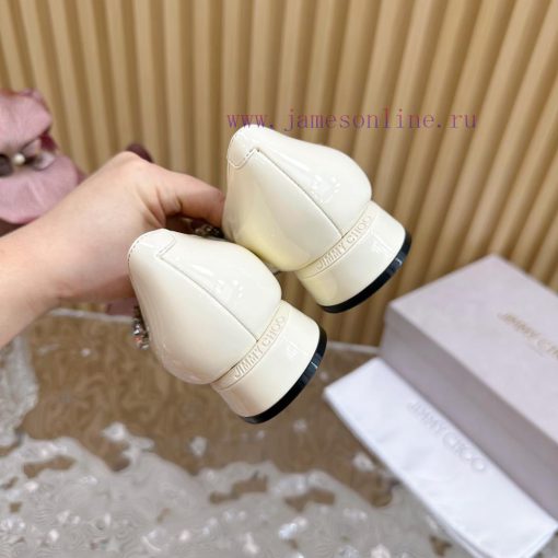 Jimmy Choo | Zhou Yangjie's Classic Diamond Belt Mary Jane Shoes Single Shoes———————————The k6k4j9nu - Image 9