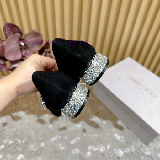 Jimmy Choo | Zhou Yangjie's Classic Diamond Belt Mary Jane Shoes Single Shoes———————————The fmmnz3g0 - Image 8