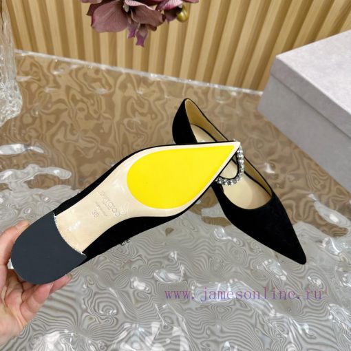 Jimmy Choo | Zhou Yangjie's Classic Diamond Belt Mary Jane Shoes Single Shoes———————————The fmmnz3g0 - Image 10