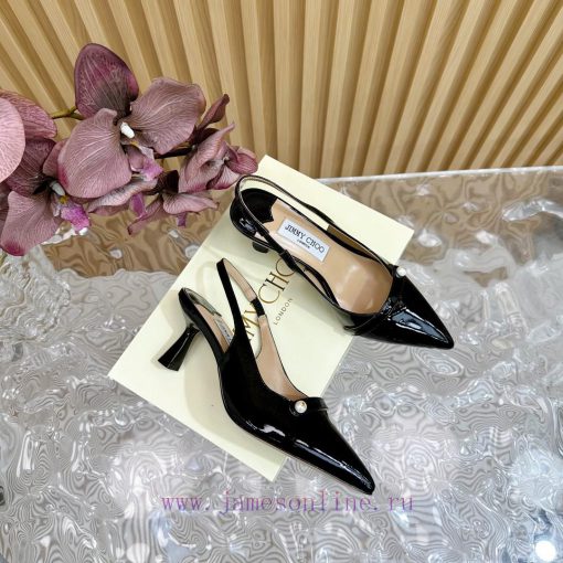 2024 SSJIMMY CHOO Dinner High Heel Sandals/Single Shoes——————————Top tierThe Australian poing33tvere - Image 2