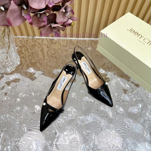2024 SSJIMMY CHOO Dinner High Heel Sandals/Single Shoes——————————Top tierThe Australian poing33tvere - Image 6