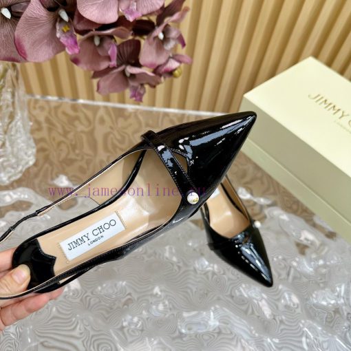 2024 SSJIMMY CHOO Dinner High Heel Sandals/Single Shoes——————————Top tierThe Australian poing33tvere - Image 10