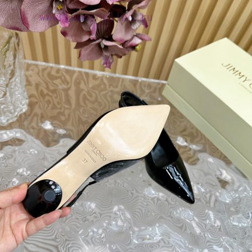 2024 SSJIMMY CHOO Dinner High Heel Sandals/Single Shoes——————————Top tierThe Australian pointiiytjr0 - Image 9