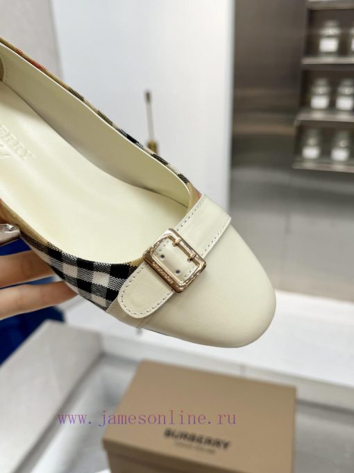 Burberry's classic plaid flat shoes are the least picky and age limited shoes to date. Every568ih5nh - Image 3