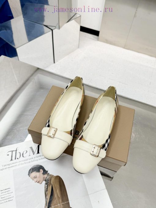 Burberry's classic plaid flat shoes are the least picky and age limited shoes to date. Every568ih5nh - Image 7