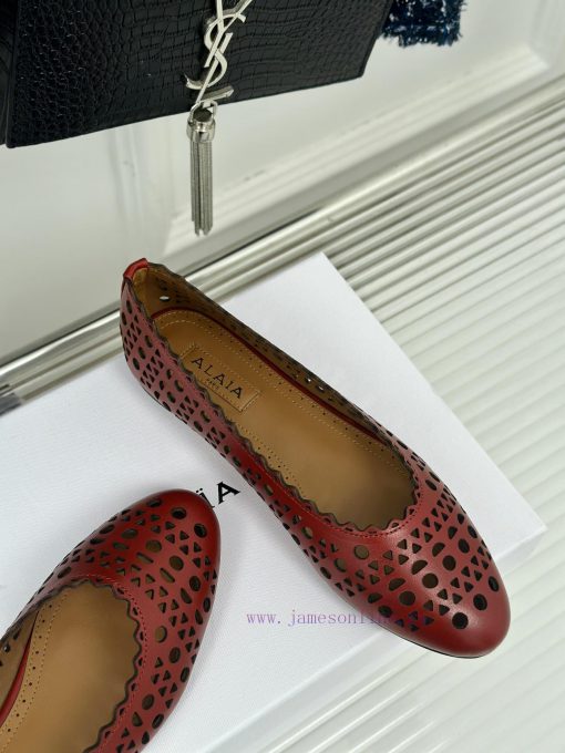 AlAIA | Classic retro hollowed out single shoe from AlAIAFull of girlish style, with both mogz8ir2fc - Image 6