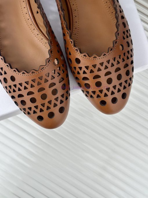 AlAIA | Classic retro hollowed out single shoe from AlAIAFull of girlish style, with both moadrrf251 - Image 8
