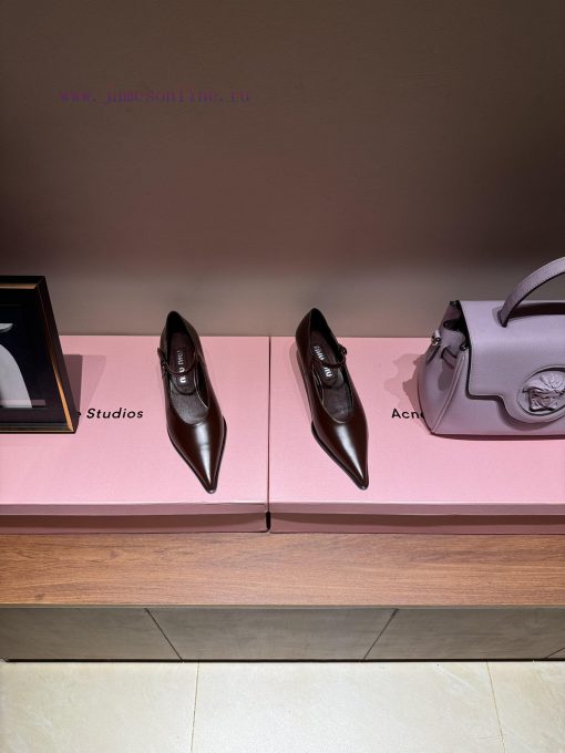 The mostMiu Miu Fashion 24 Spring/Summer New Collection Hollow High Heels Single ShoesThe po2zzgud45 - Image 3