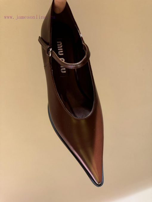 The mostMiu Miu Fashion 24 Spring/Summer New Collection Hollow High Heels Single ShoesThe po2zzgud45 - Image 10