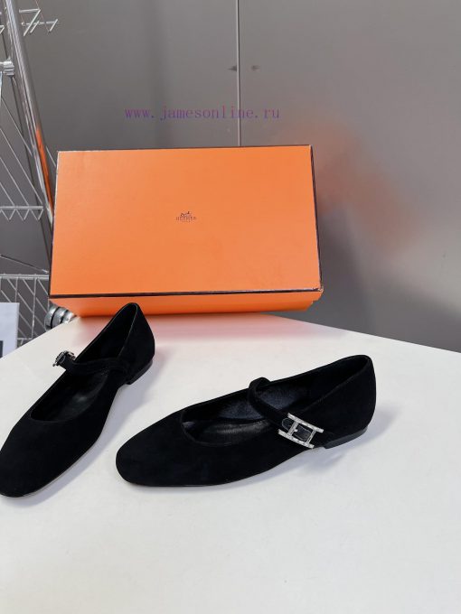 Hermes Autumn/Winter New Collection Mary JaneThe only H family strap Mary Jane's minimalist la3owhc2 - Image 4