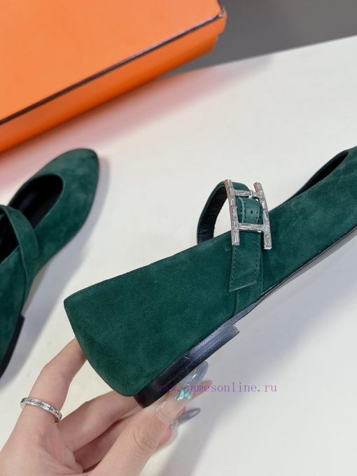 Hermes Autumn/Winter New Collection Mary JaneThe only H family strap Mary Jane's minimalist 070jx6h4 - Image 9