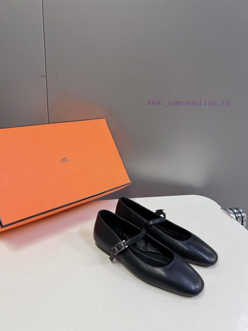 Hermes Autumn/Winter New Collection Mary JaneThe only H family strap Mary Jane's minimalist 3v86ebht - Image 3