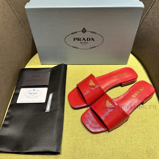 Flat slipper original synchronized with 4 colorsPrada/Prada 2024 Spring/Summer New Product Se7usx0l4 - Image 4