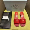 Mid heeled slippers in 4 colorsPrada/Prada 2024 Spring/Summer New Product Saffiano Lacquer Lqqtic8hk
