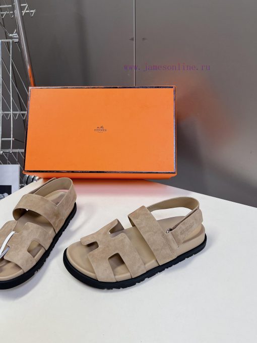 Male 10 Η ERMES Hermes Spring/Summer Classic Couple's Second Uncle Slippers Chypre Ugly Cutehpizdztw - Image 4