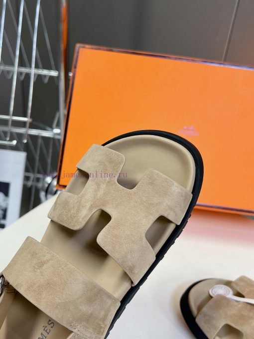 Male 10 Η ERMES Hermes Spring/Summer Classic Couple's Second Uncle Slippers Chypre Ugly Cutehpizdztw - Image 8
