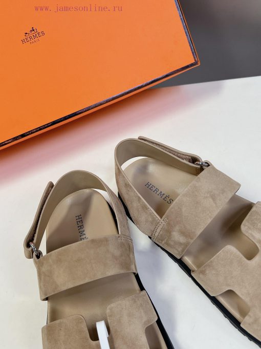 Male 10 Η ERMES Hermes Spring/Summer Classic Couple's Second Uncle Slippers Chypre Ugly Cutehpizdztw - Image 9