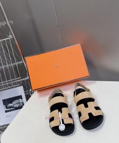 Male 10 Η ERMES Hermes Spring/Summer Classic Couple's Second Uncle Slippers Chypre Ugly Cuteh7rhu8jd