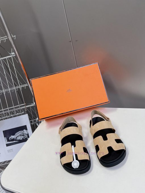 Male 10 Η ERMES Hermes Spring/Summer Classic Couple's Second Uncle Slippers Chypre Ugly Cuteh7rhu8jd