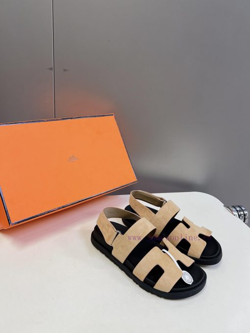 Male 10 Η ERMES Hermes Spring/Summer Classic Couple's Second Uncle Slippers Chypre Ugly Cuteh7rhu8jd - Image 3